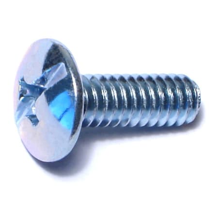 Midwest Fastener 1/4"-20 x 3/4 in Combination Phillips/Slotted Truss Machine Screw, Zinc Plated Steel, 100 PK 01983